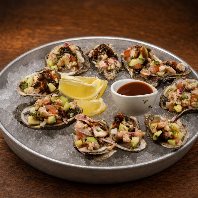 Oyster with Ceviche.